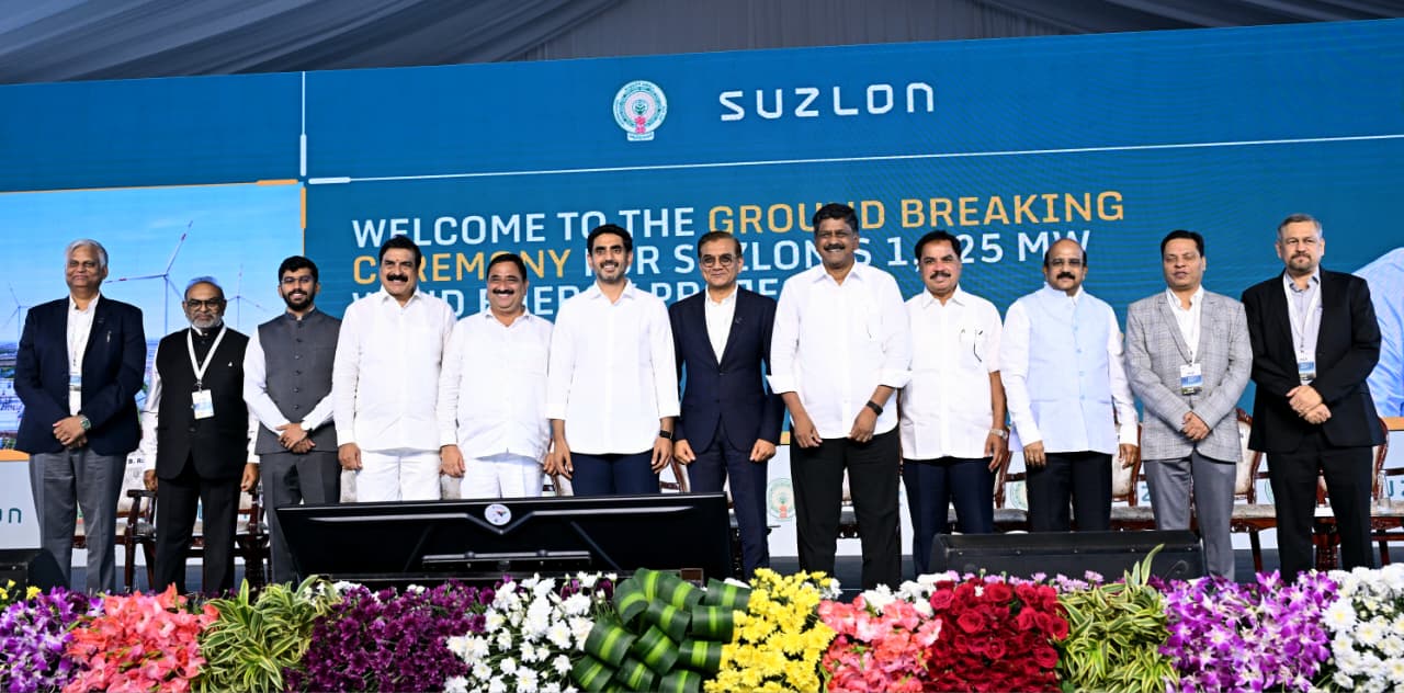 Minister Nara Lokesh launches Suzlon’s INR 10,500 crore wind energy projects in Anantapur